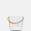 Frayme Mirrored Chrome-Finish Bucket Bag