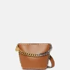 Frayme Studded Grainy Alter Mat Bucket Bag