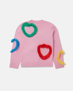 Fringed Heart Sweatshirt