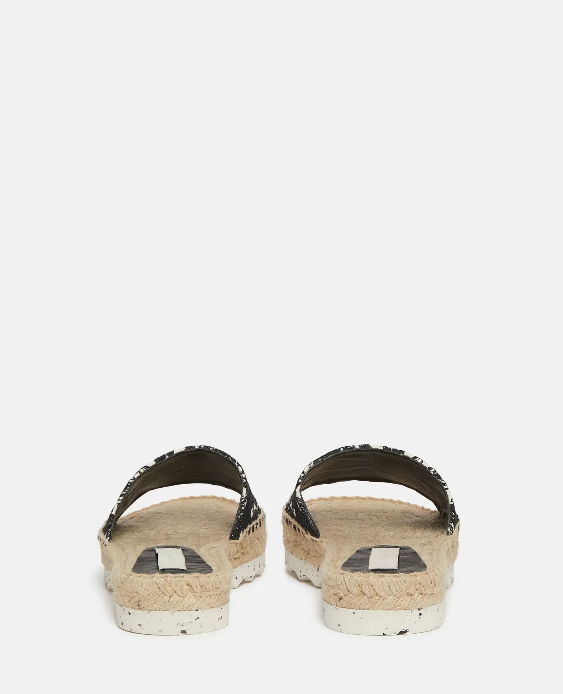 Gaia Moth Embroidery Espadrille Slides