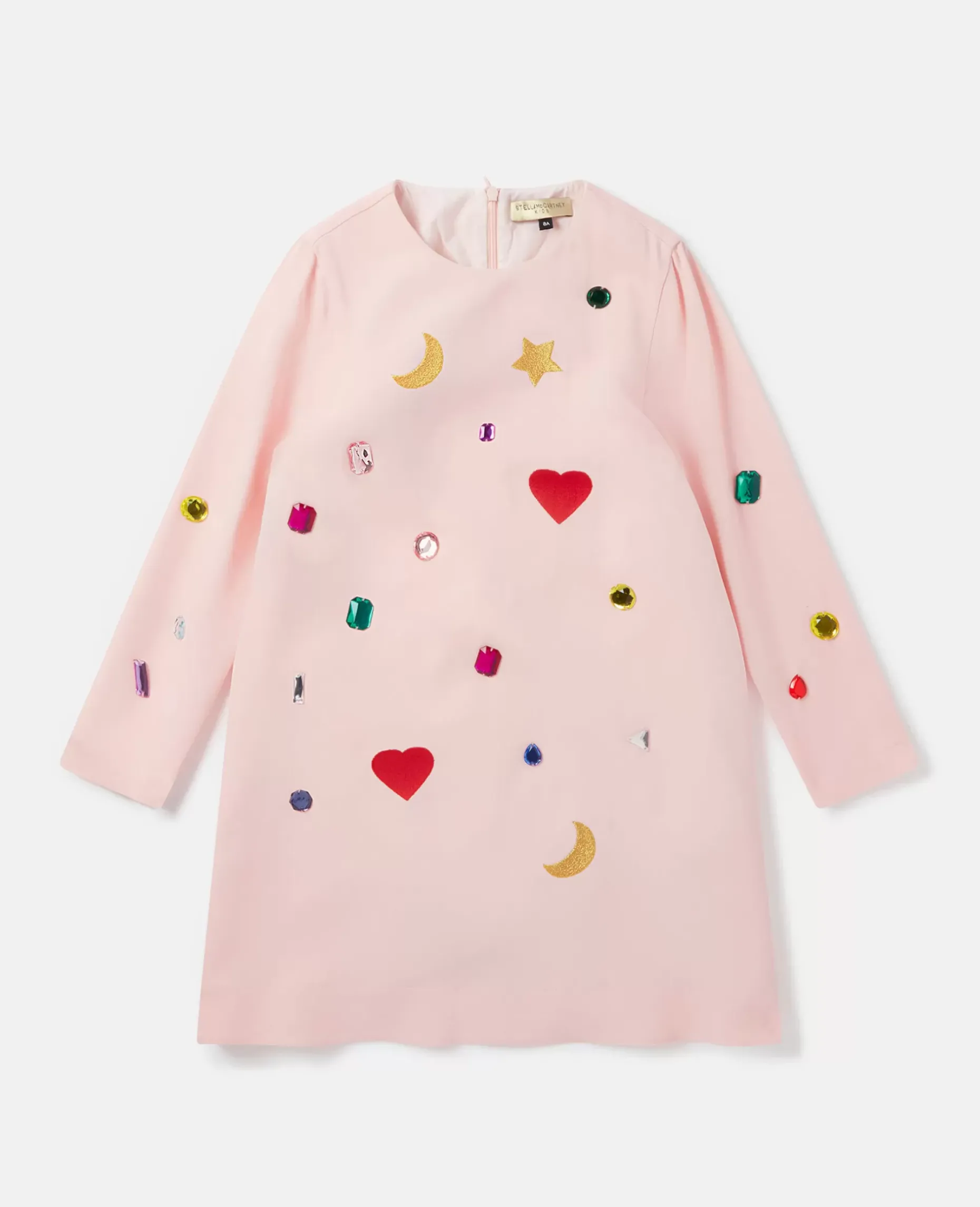 Gem Doodle Embroidery Jersey Dress