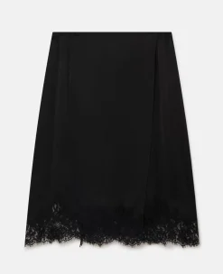 Guipure Lace Trim Skirt