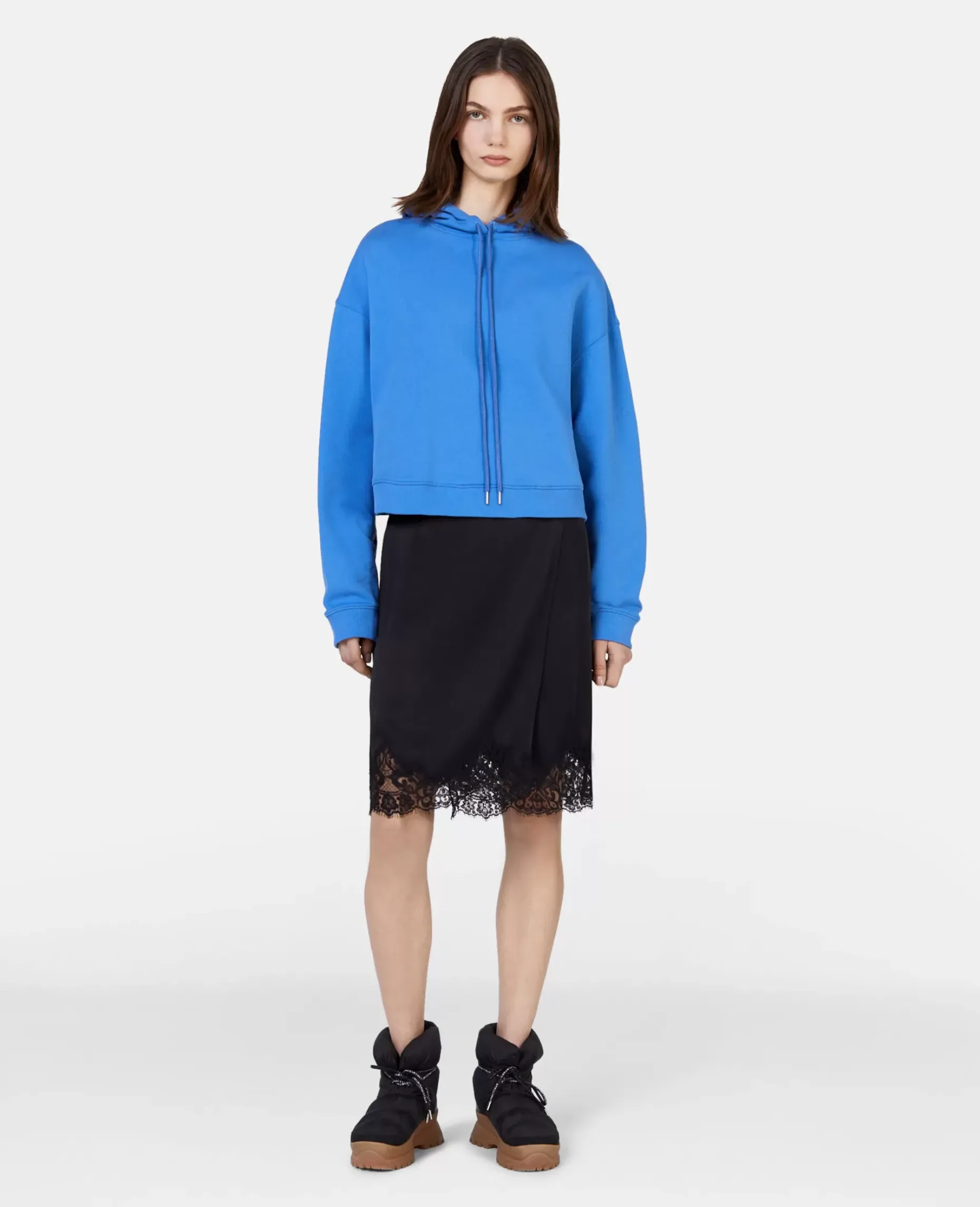 Guipure Lace Trim Skirt