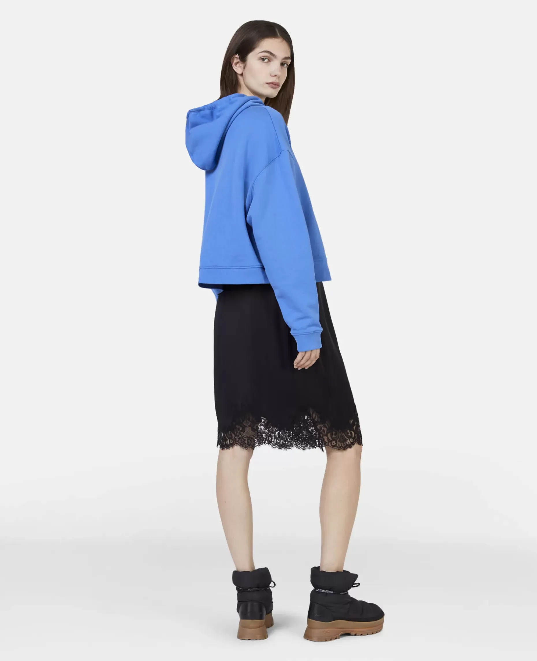Guipure Lace Trim Skirt