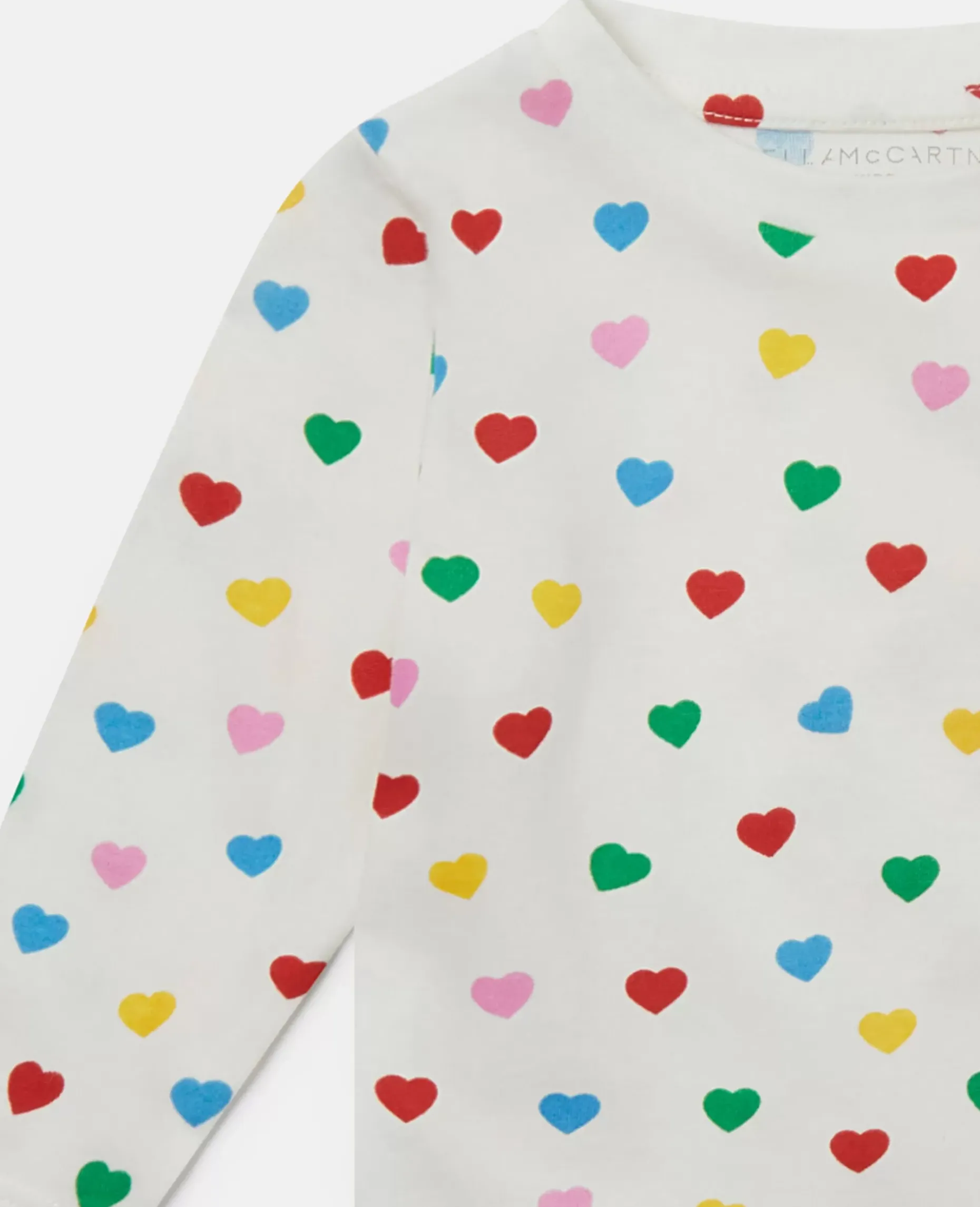 Heart Print Sweatshirt Dress