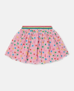 Heart Print Tutu Skirt