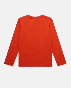 Langarmshirt Mit Smiling Flower Motiv