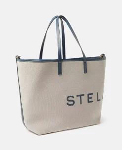 Logo Canvas Beach Tote Bag