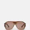 Logo Chunky Aviator Sunglasses