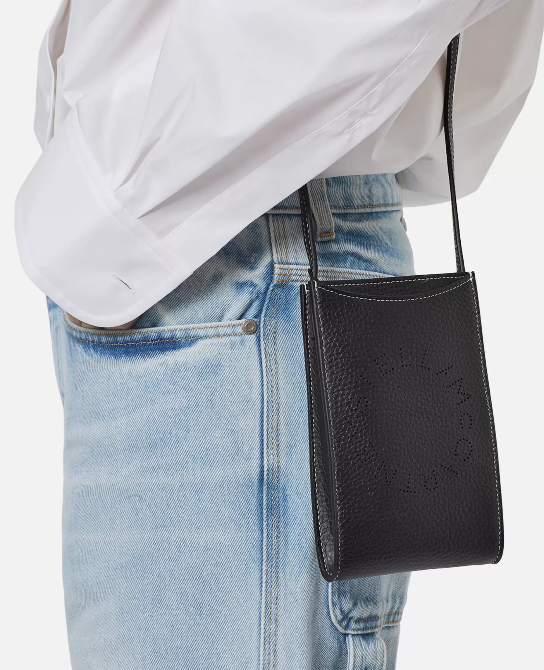 Logo Grainy Alter Mat Crossbody Phone Pouch