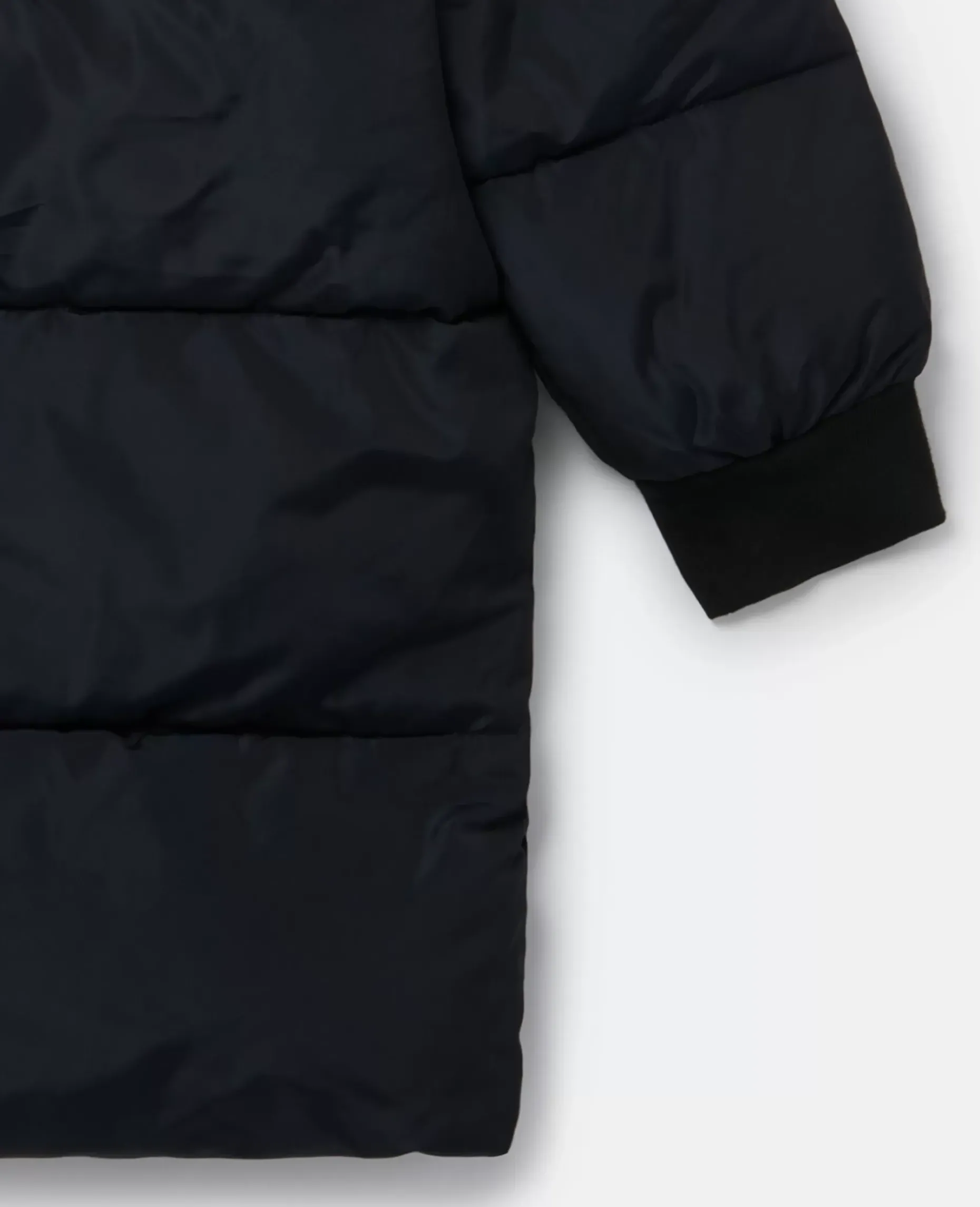 Logo Reversible Long Puffer Coat