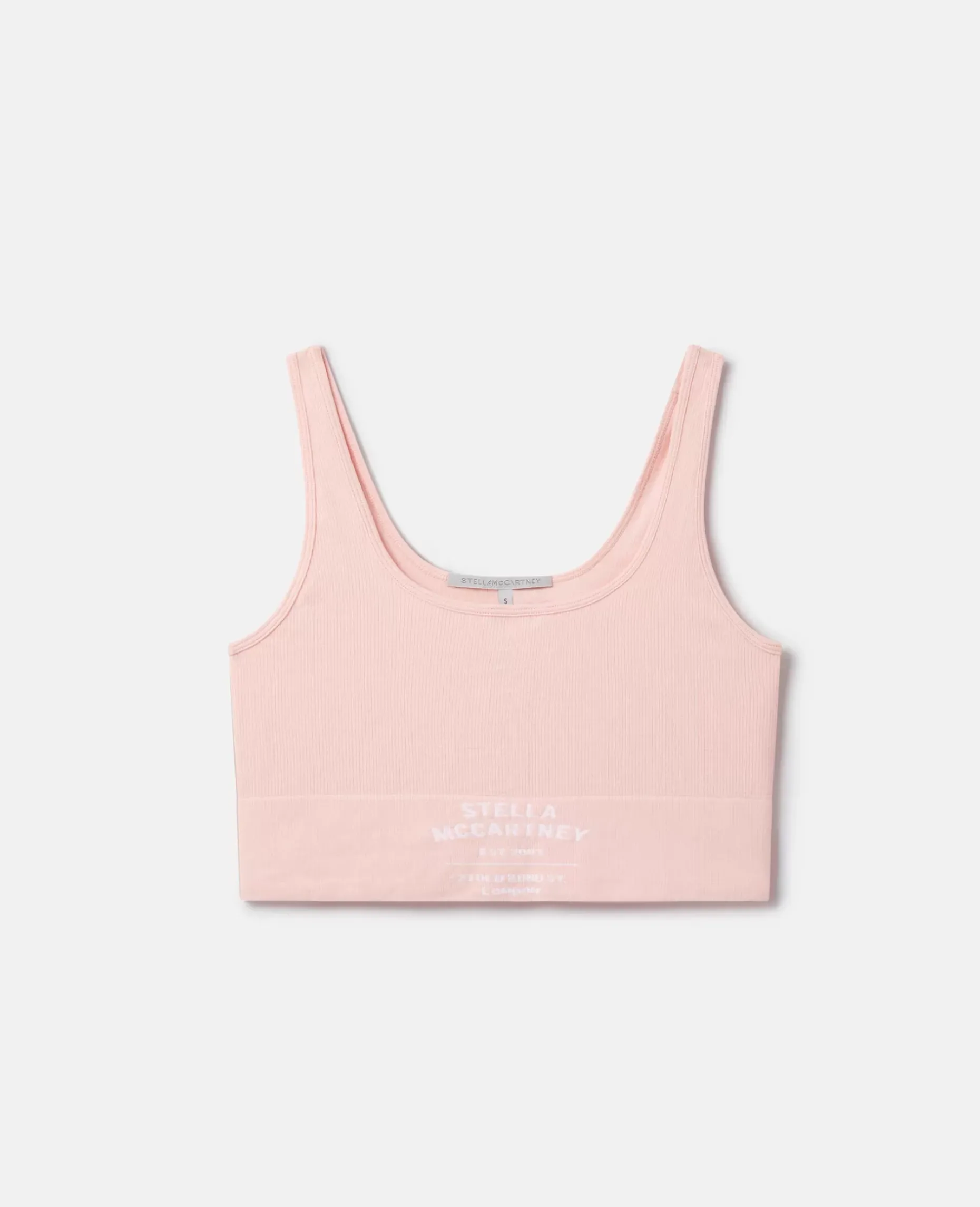Logo Seamless Cropped Tank Top