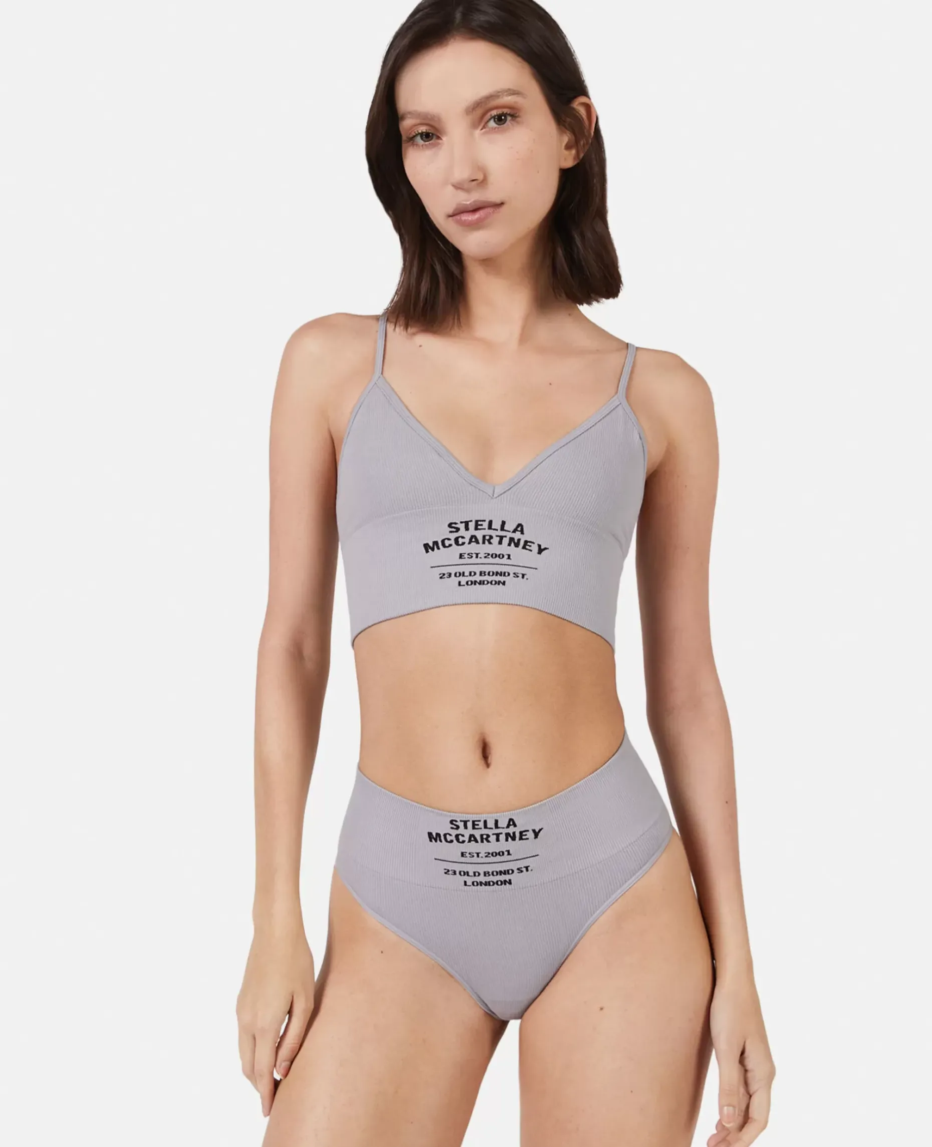 Logo Seamless High Leg High Waist Briefs