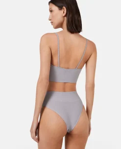 Logo Seamless High Leg High Waist Briefs