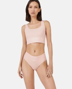 Logo Seamless High Leg High Waist Briefs