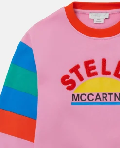 Logo Striped Sleeve Sweatshirt