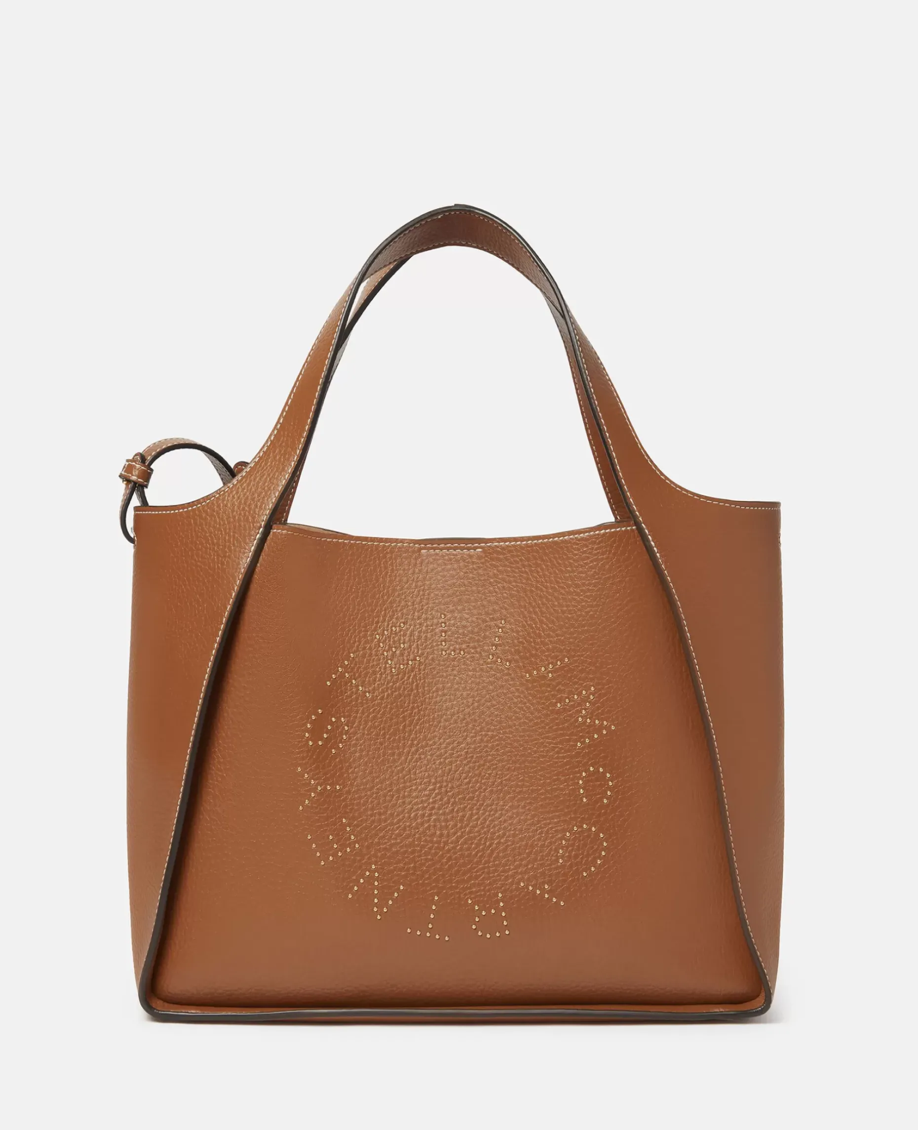 Logo Studded Grainy Alter Mat Crossbody Bag