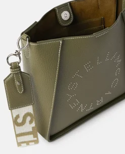 Logo Studded Grainy Alter Mat Shoulder Bag