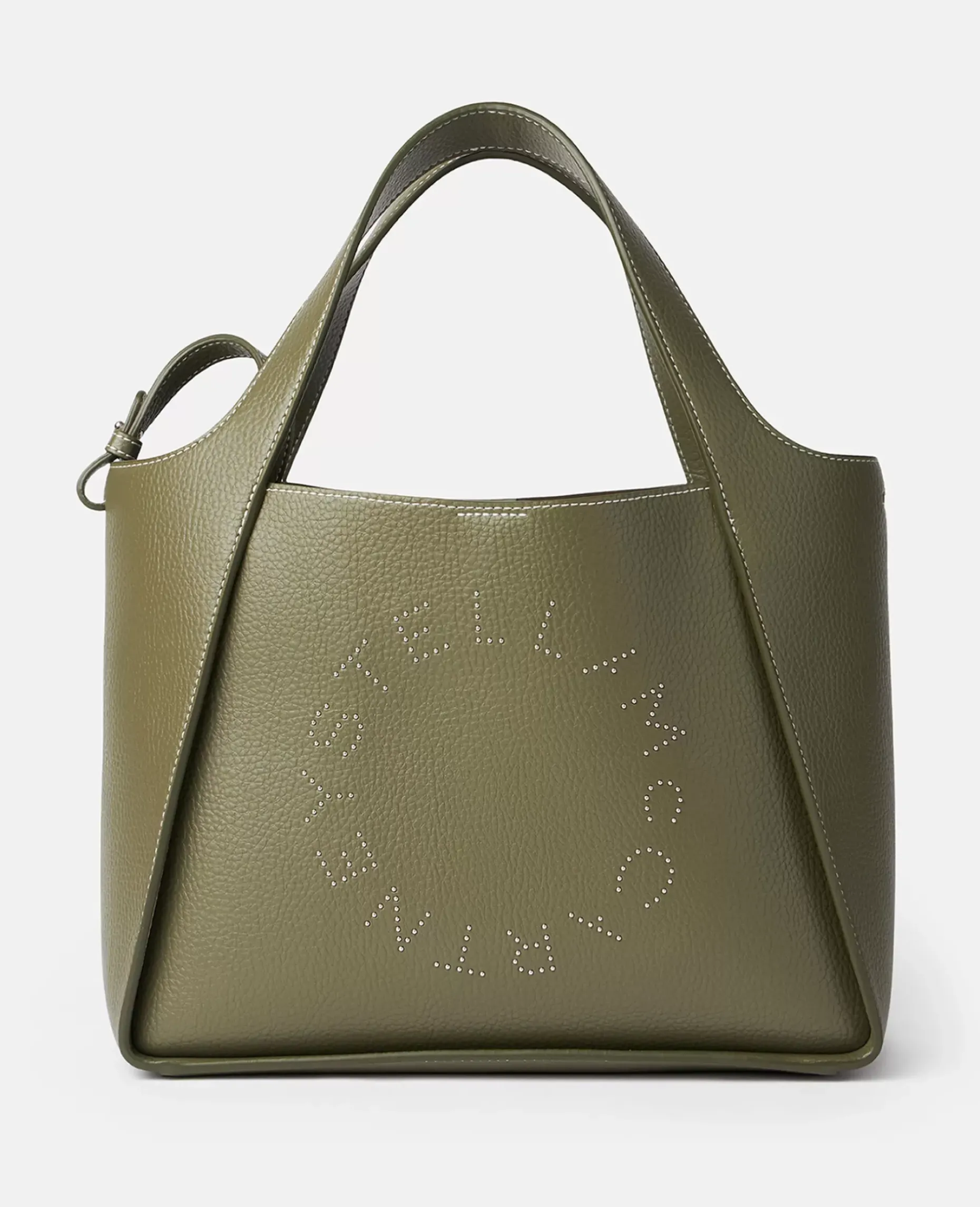 Logo Studded Grainy Alter Mat Crossbody Bag