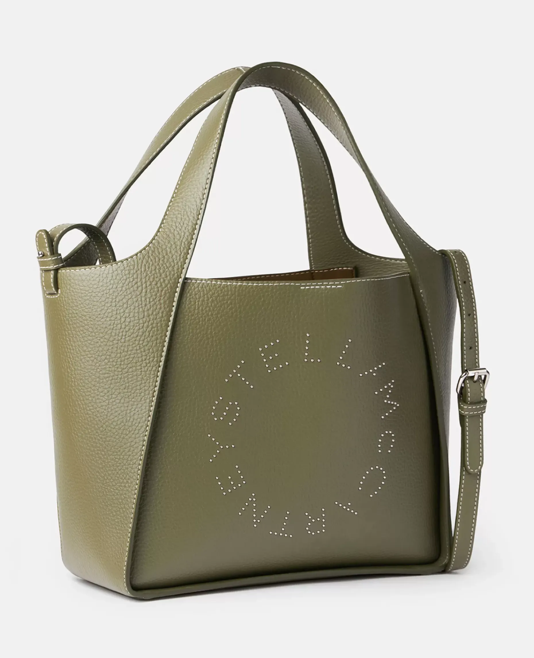Logo Studded Grainy Alter Mat Crossbody Bag
