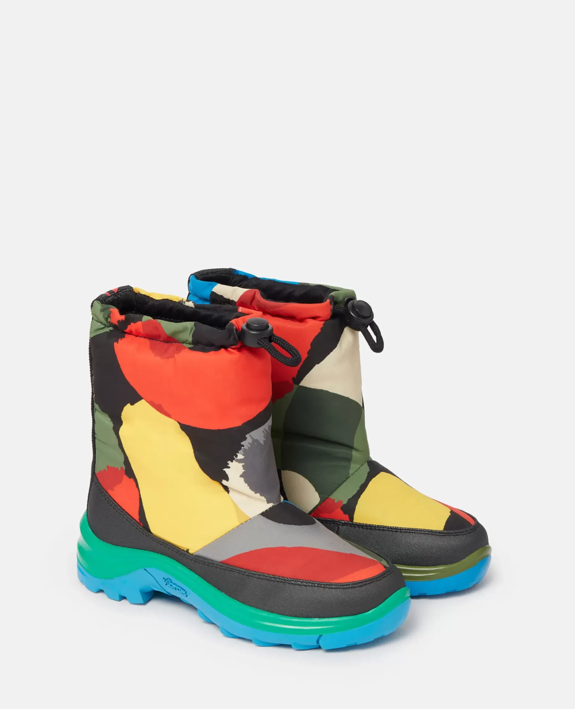 Logo Tape Smudge Print Padded Wellies
