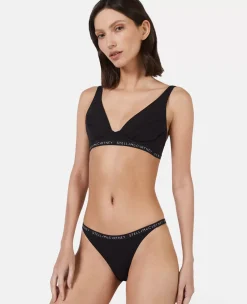 Logo Tape String Bikini Briefs