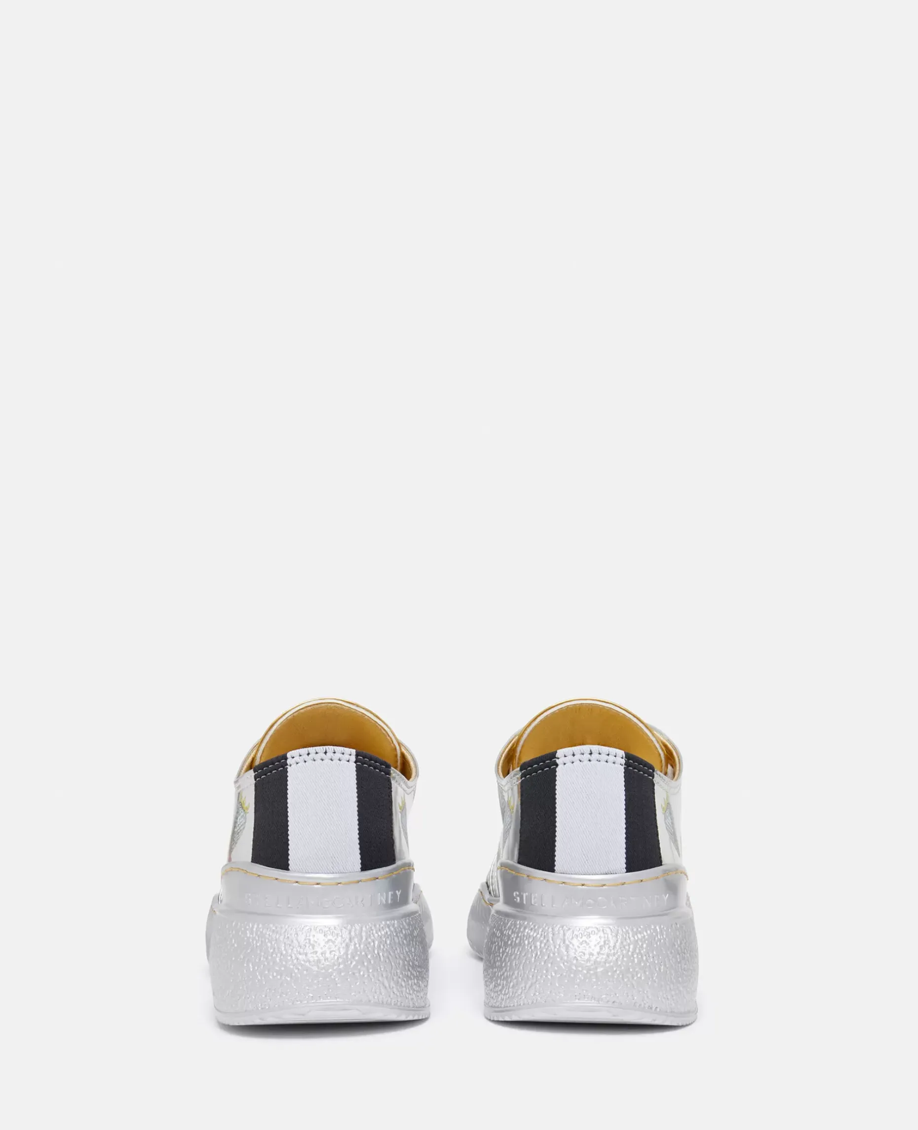 Loop Strawberry-Print Metallic Low-Top Trainers