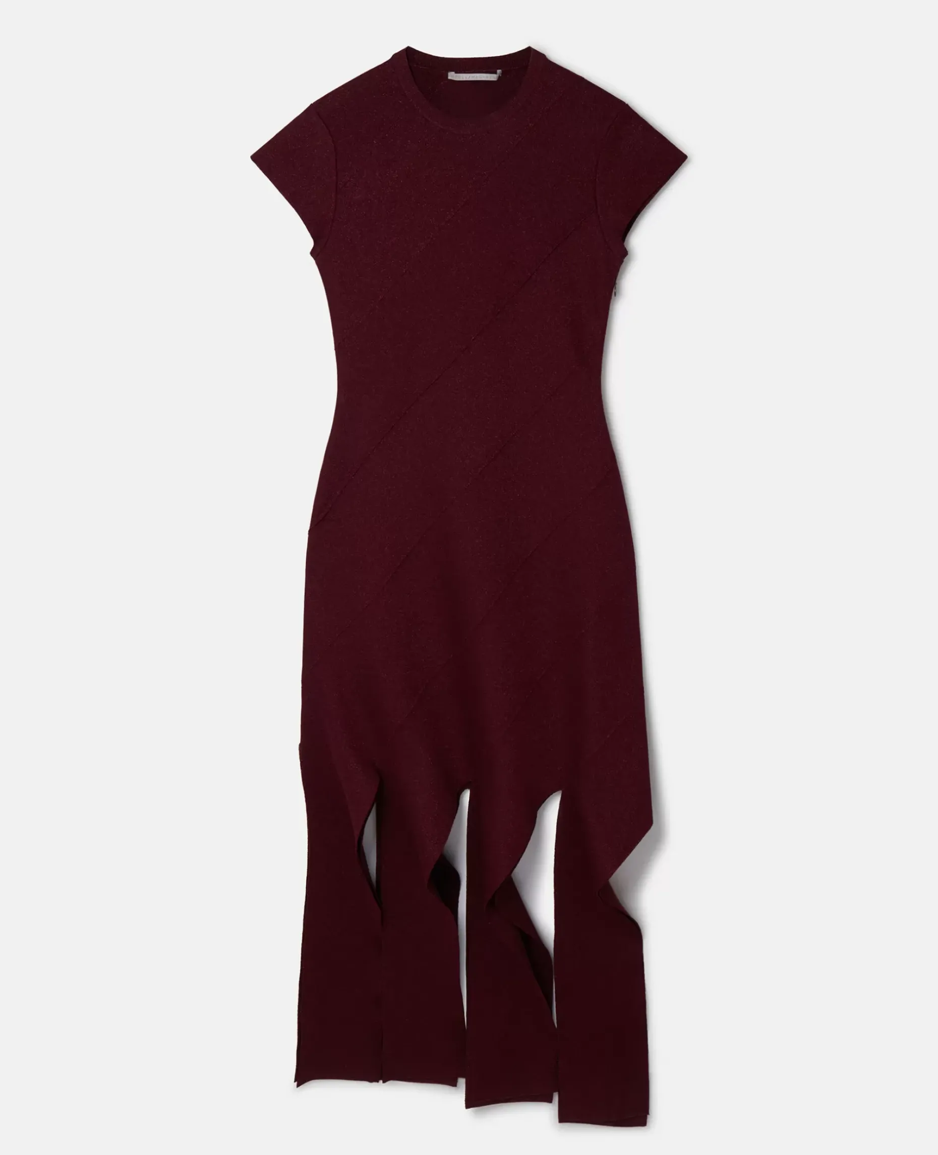 Lurex Rib Knit Midi Dress
