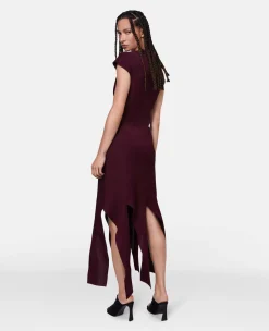 Lurex Rib Knit Midi Dress
