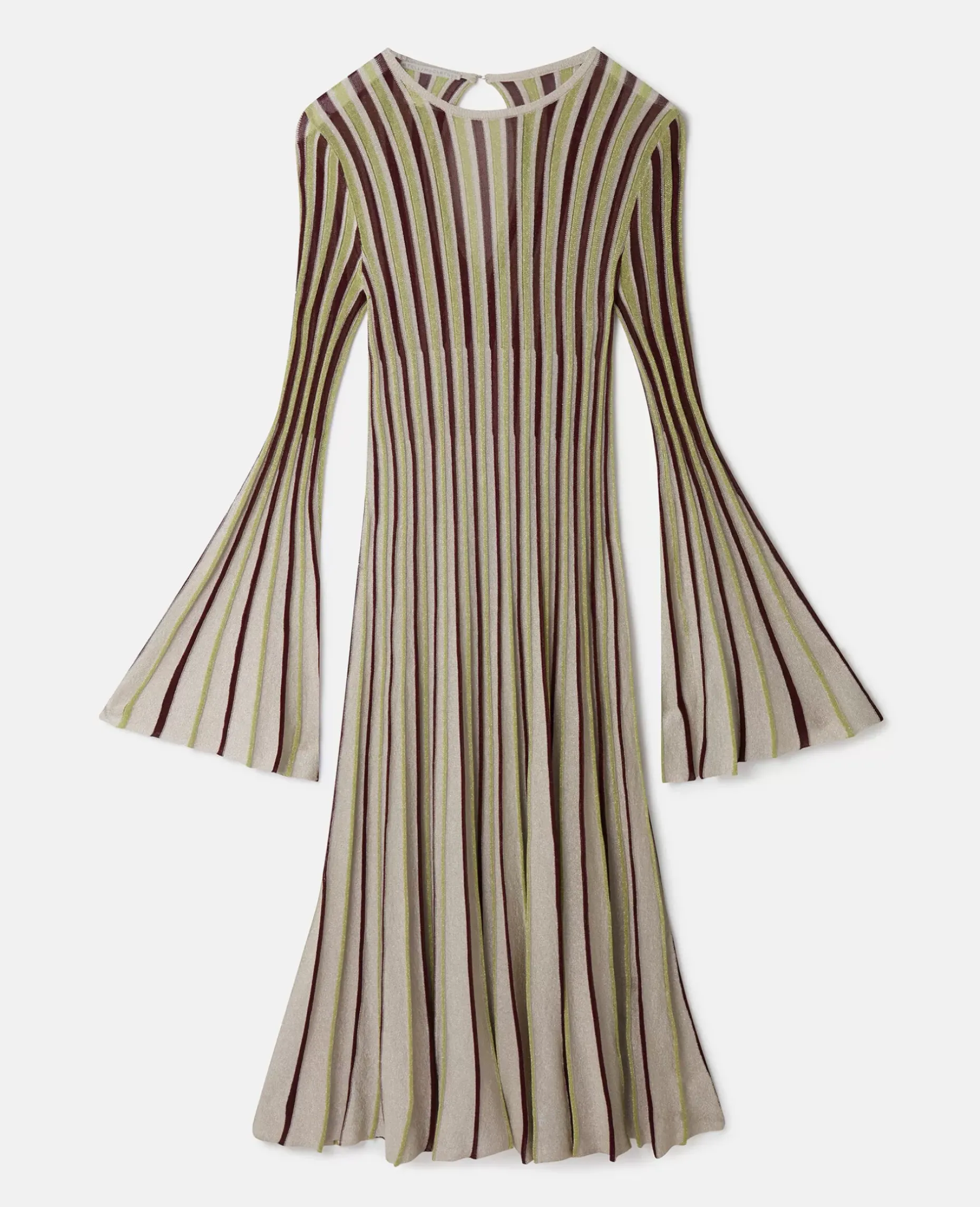 Lurex Rib Knit Midi Dress