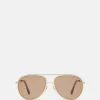Metal Aviator Sunglasses