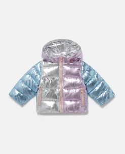 Metallic Puffer Coat