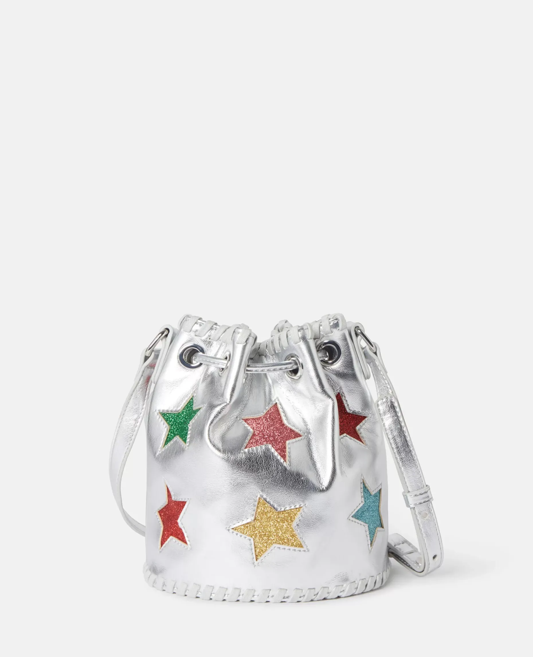 Metallic Stella Star Bucket Bag