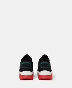 Neon Cage Lace-Up Sock Trainers