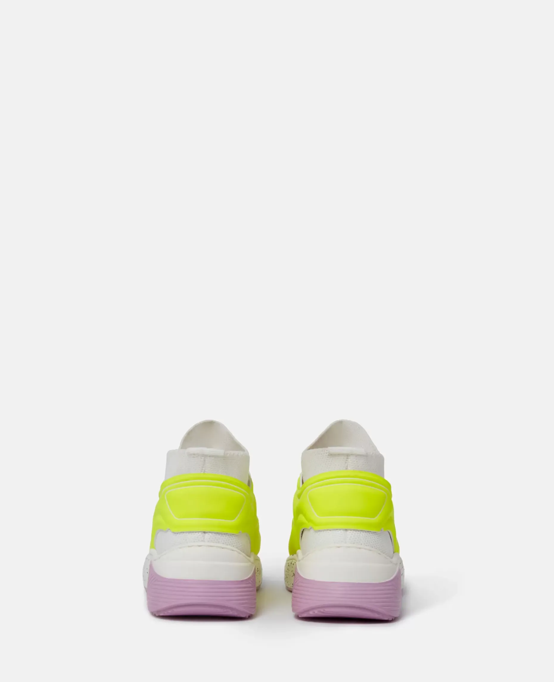 Neon Cage Lace-Up Sock Trainers