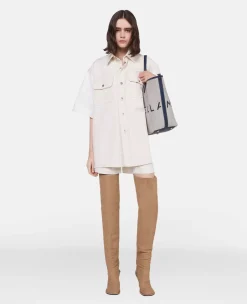 Oversized Utility Denim Shirt