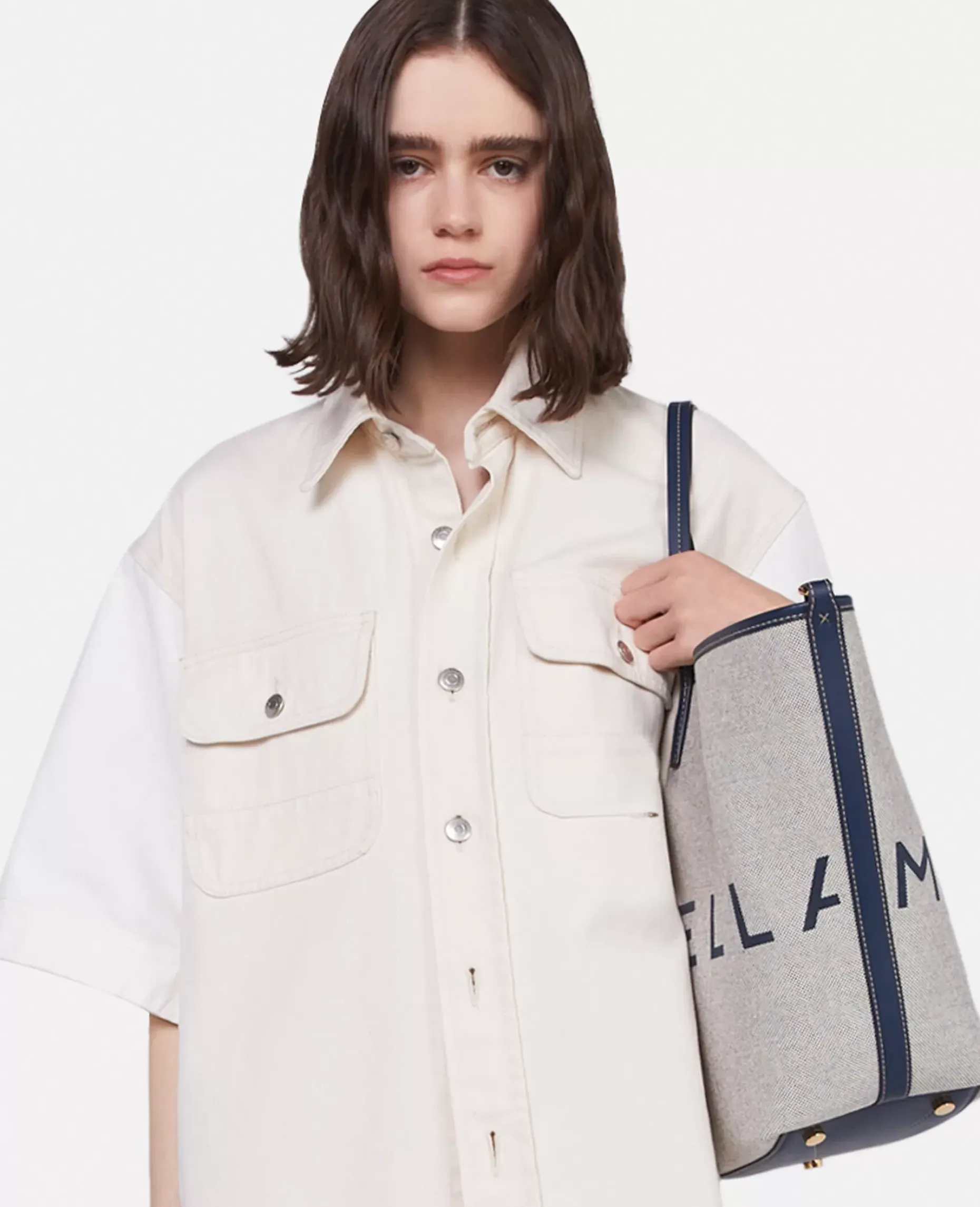 Oversized Utility Denim Shirt