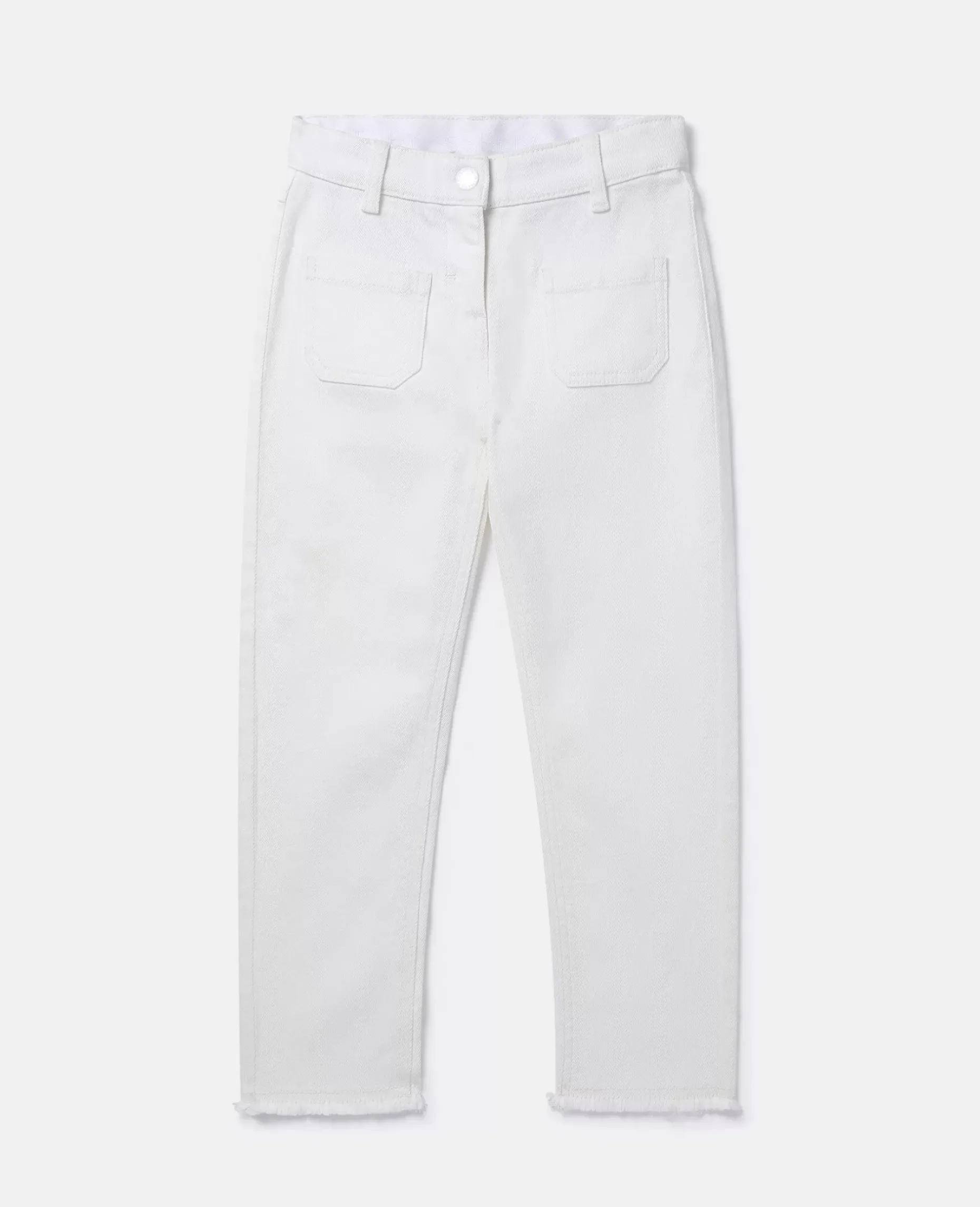 Patch Pocket Straight Leg Jeans