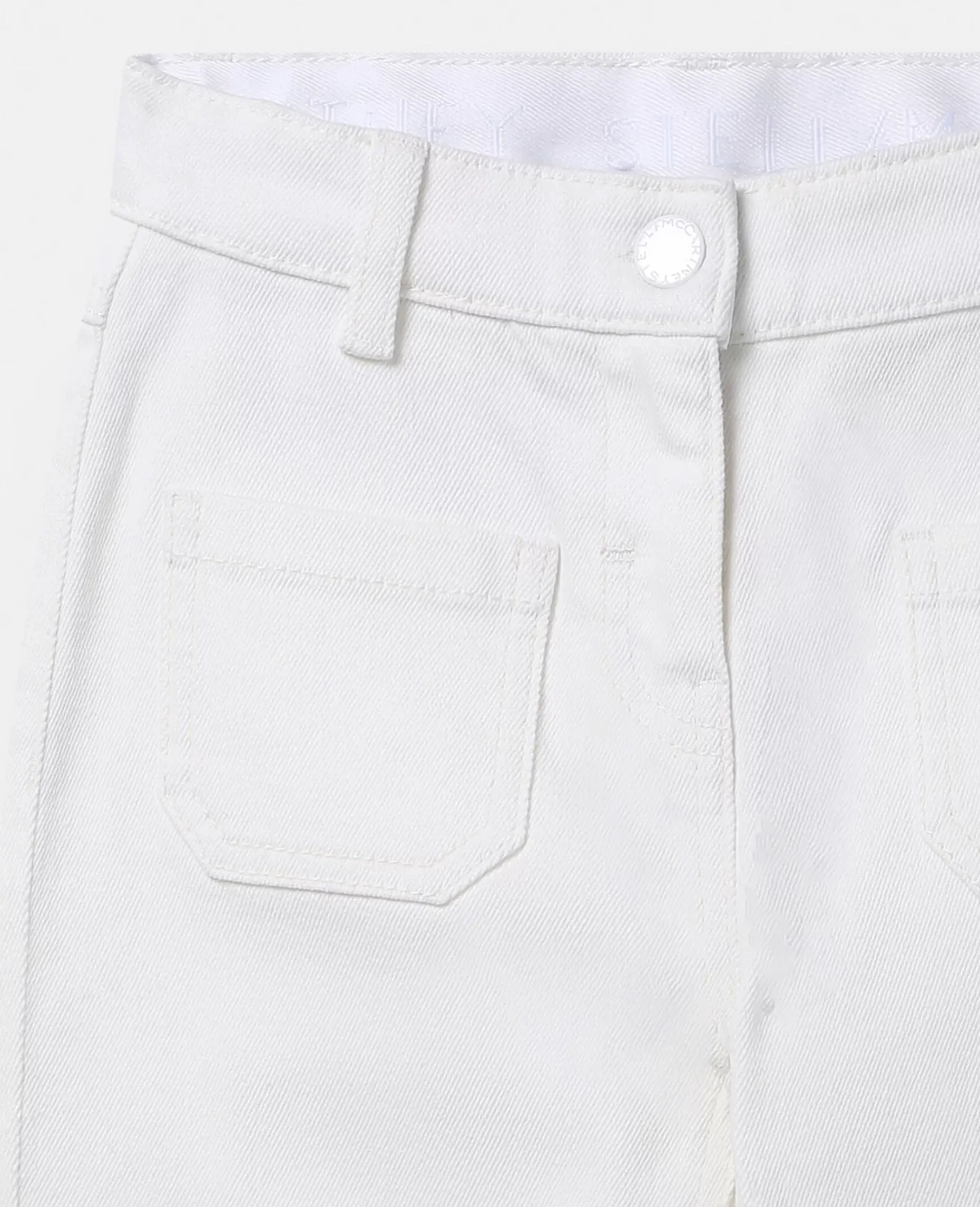 Patch Pocket Straight Leg Jeans