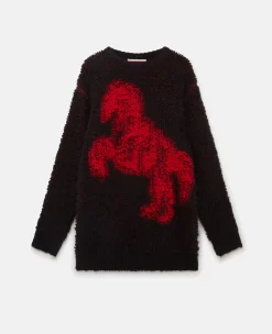 Pixel Horse Jacquard Knit Jumper