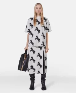Pixel Horse Jacquard Skirt
