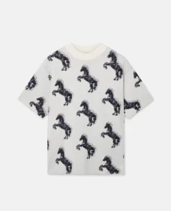 Pixel Horse Jacquard T-Shirt