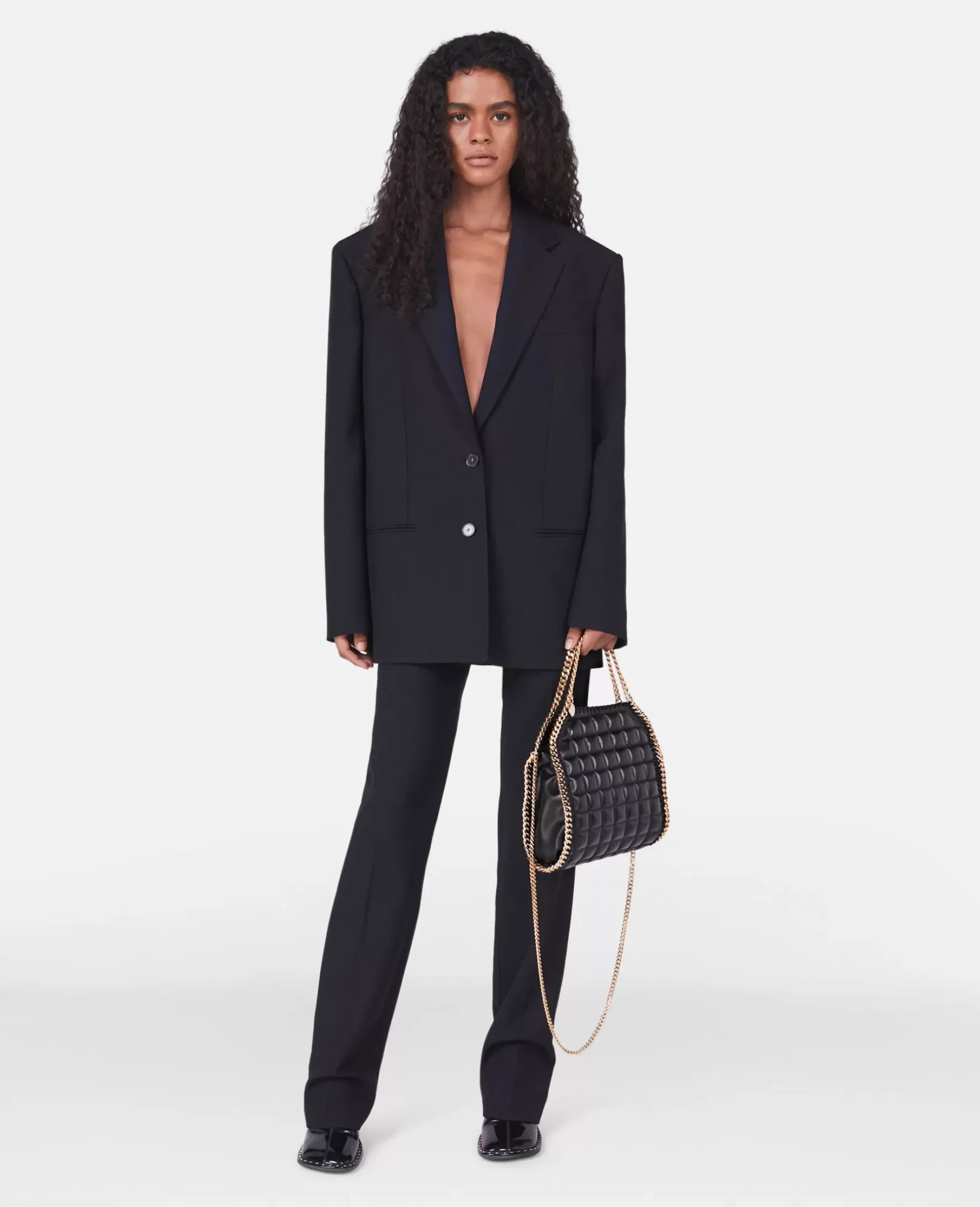 Prince Of Wales Check Oversized Blazer