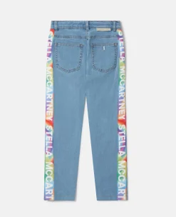 Rainbow Logo Tape Straight Leg Jeans