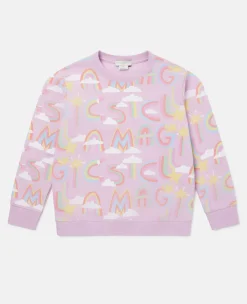 Rainbow Magic Print Sweatshirt