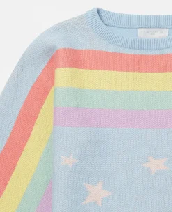 Rainbow Star Print Jumper