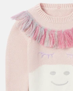Rainbow Unicorn Fringed Jumper