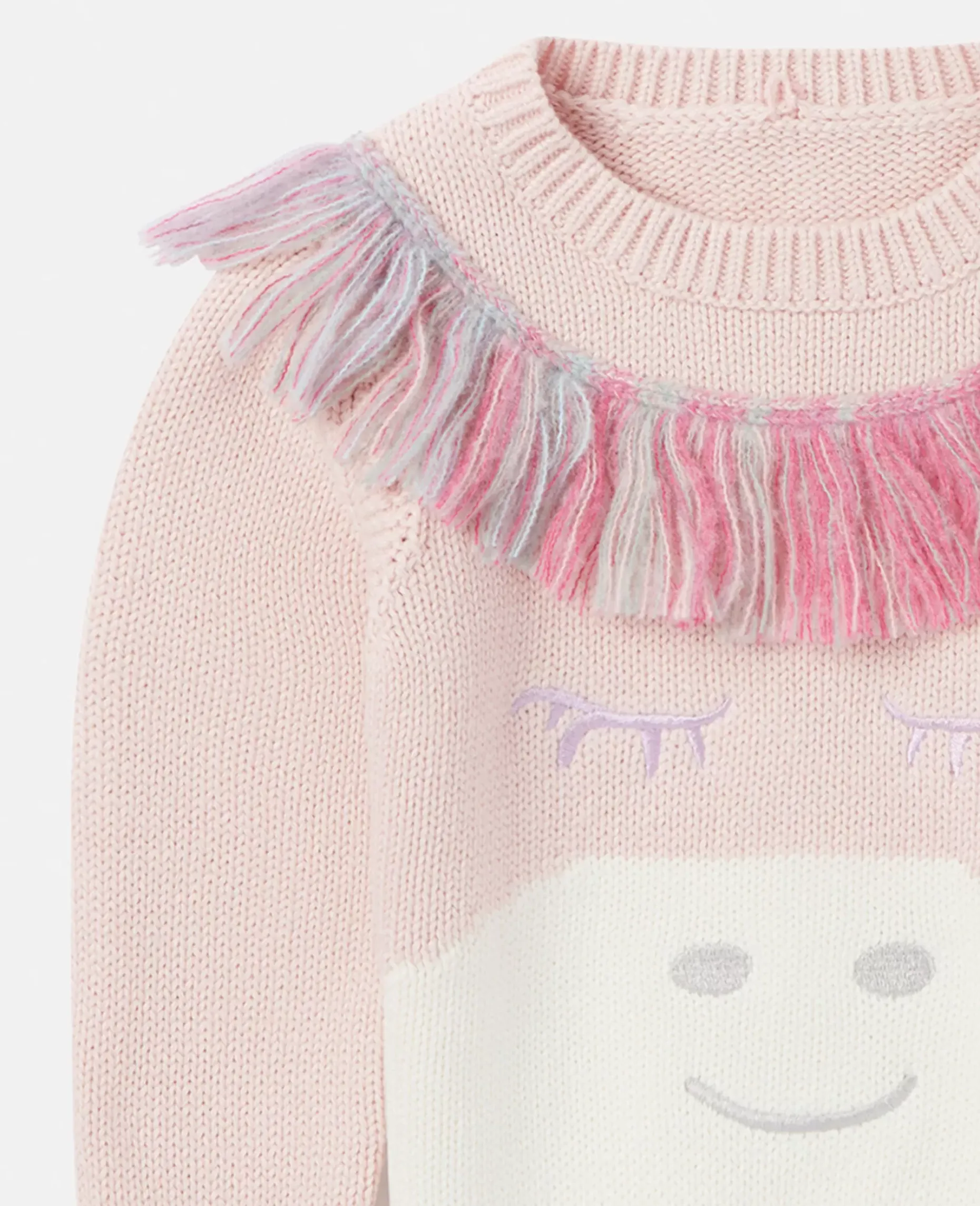 Rainbow Unicorn Fringed Jumper