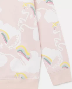 Rainbow Unicorn Print Sweatshirt