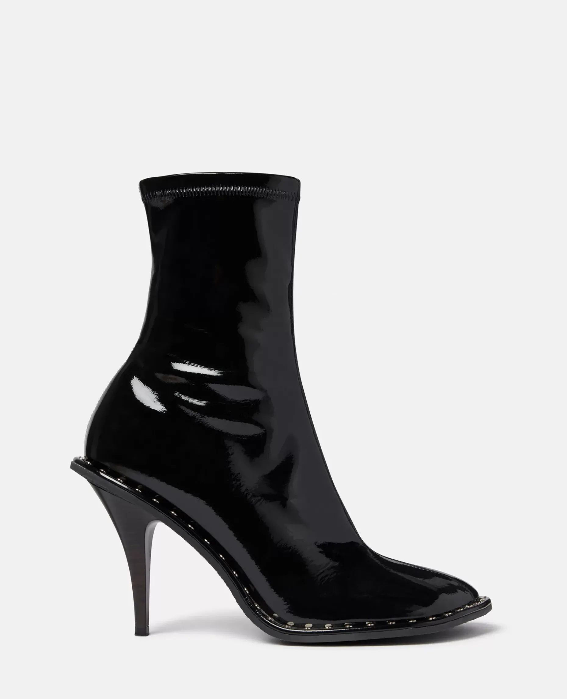 Ryder Lacquered Stiletto Ankle Boots